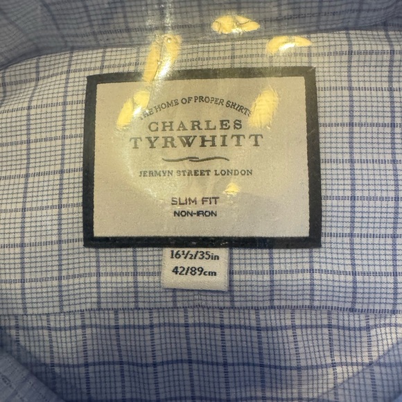 Charles Tyrwhitt Blue Dress Shirt - Picture 3 of 3